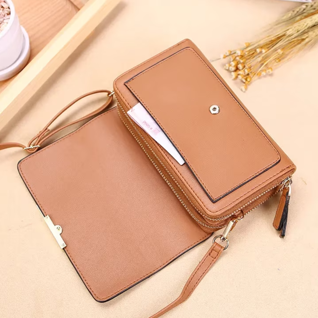 MEELANO Crossbody Taske – Organiseret Taske med Mange Lommer og Kortlommer