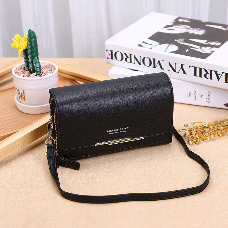 MEELANO Crossbody Taske – Organiseret Taske med Mange Lommer og Kortlommer Sort 1