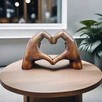 MEELANO WarmHeart – Håndlavet hjerteornament i træ som symbol på kærlighed
