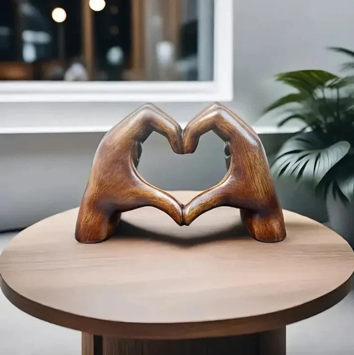 MEELANO WarmHeart – Håndlavet hjerteornament i træ som symbol på kærlighed