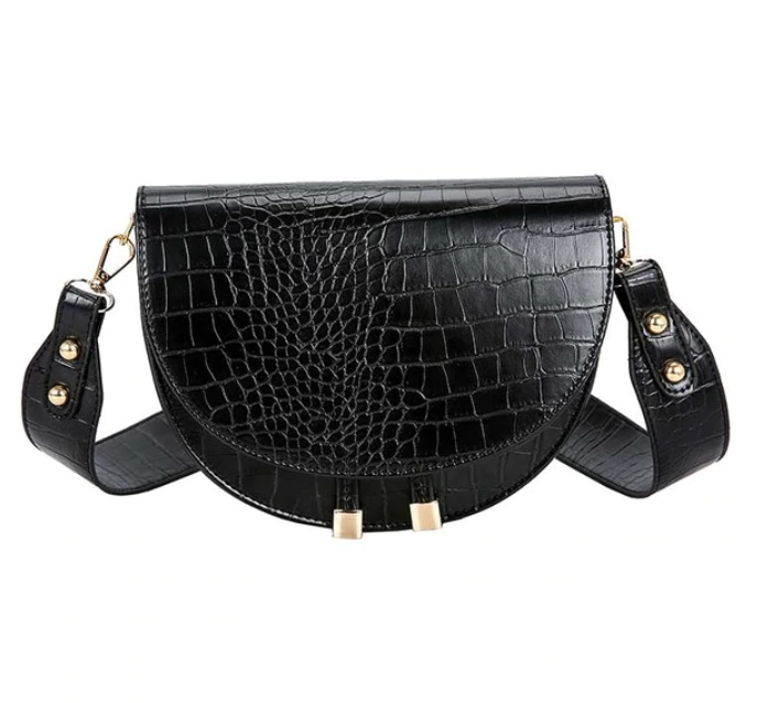 MEELANO Crossbody Taske – Stilfuld Taske i Kunstkrokodillelæder med Krokodilleprint