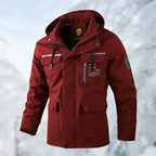 MEELANO Wilshire | Herre Vandtæt & Vindtæt Outdoor Jakke - Åndbar Softshell- & Regnjakke Rød