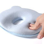 MEELANO Babyhovedstøttepude med Memoryfoam – Hovedpude til Baby til Barnevogn & Lur, Åndbart Stof, 4 Farver