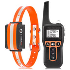 MEELANO Hundetræningshalsbånd – Træningshalsbånd med Fjernbetjening, Bip & Vibration, Lang Rækkevidde, IP67 Vandtæt – ControlCollar Orange