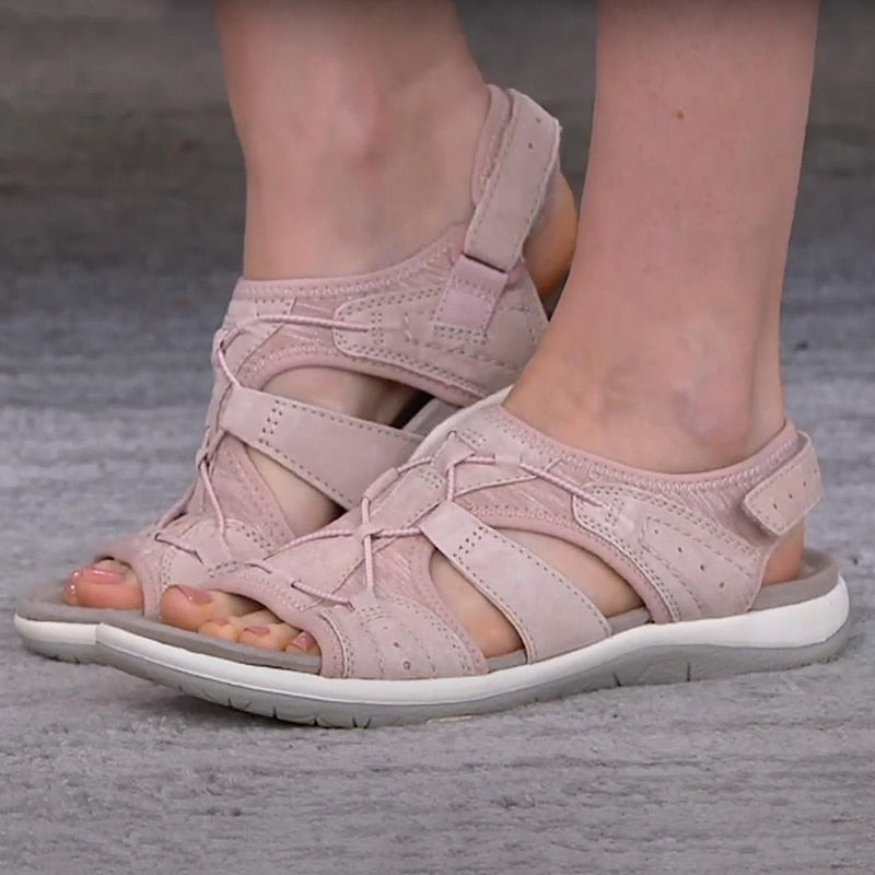 MEELANO Justerbare Sandaler – Komfort og Stil i Ét Rosa