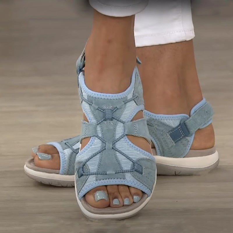 MEELANO Justerbare Sandaler – Komfort og Stil i Ét Blå