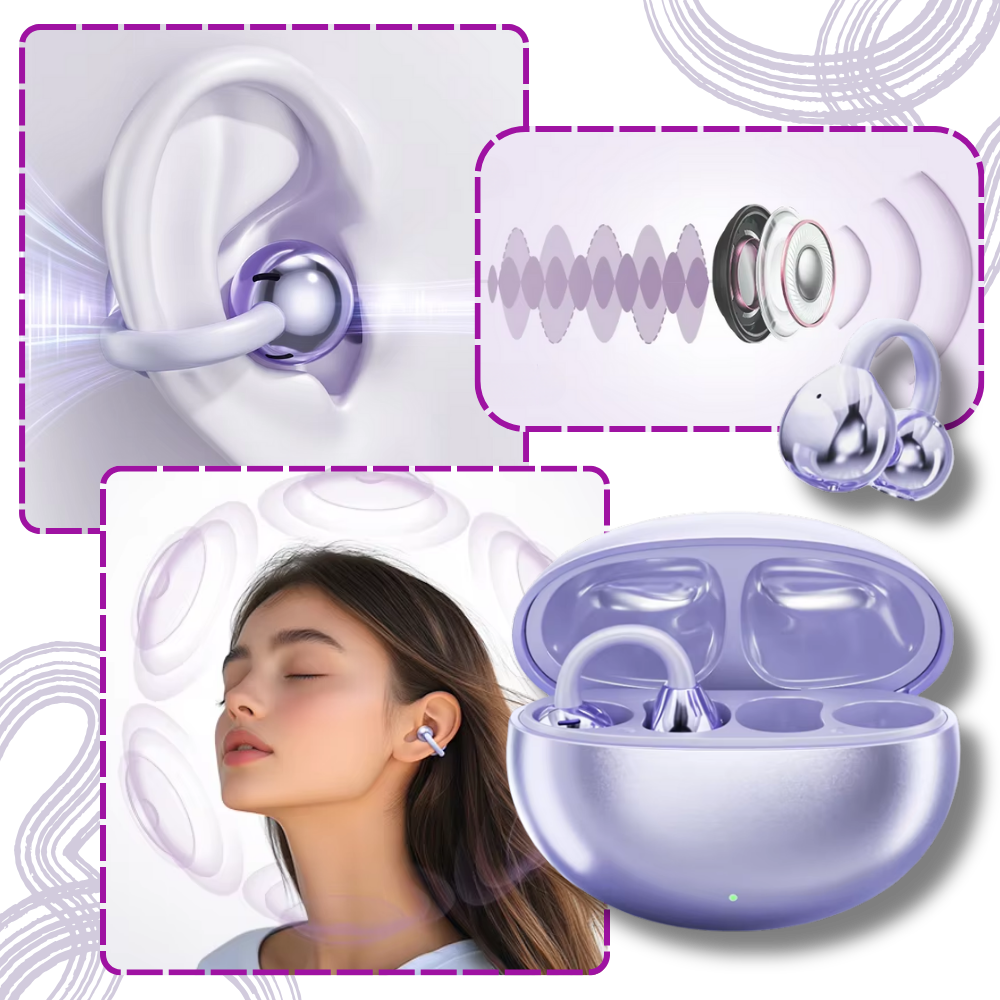 MEELANO Trådløse Åbne Øre Bluetooth Clip Høretelefoner Klar Lyd