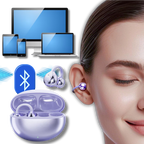 MEELANO Trådløse Åbne Øre Bluetooth Clip Høretelefoner Klar Lyd