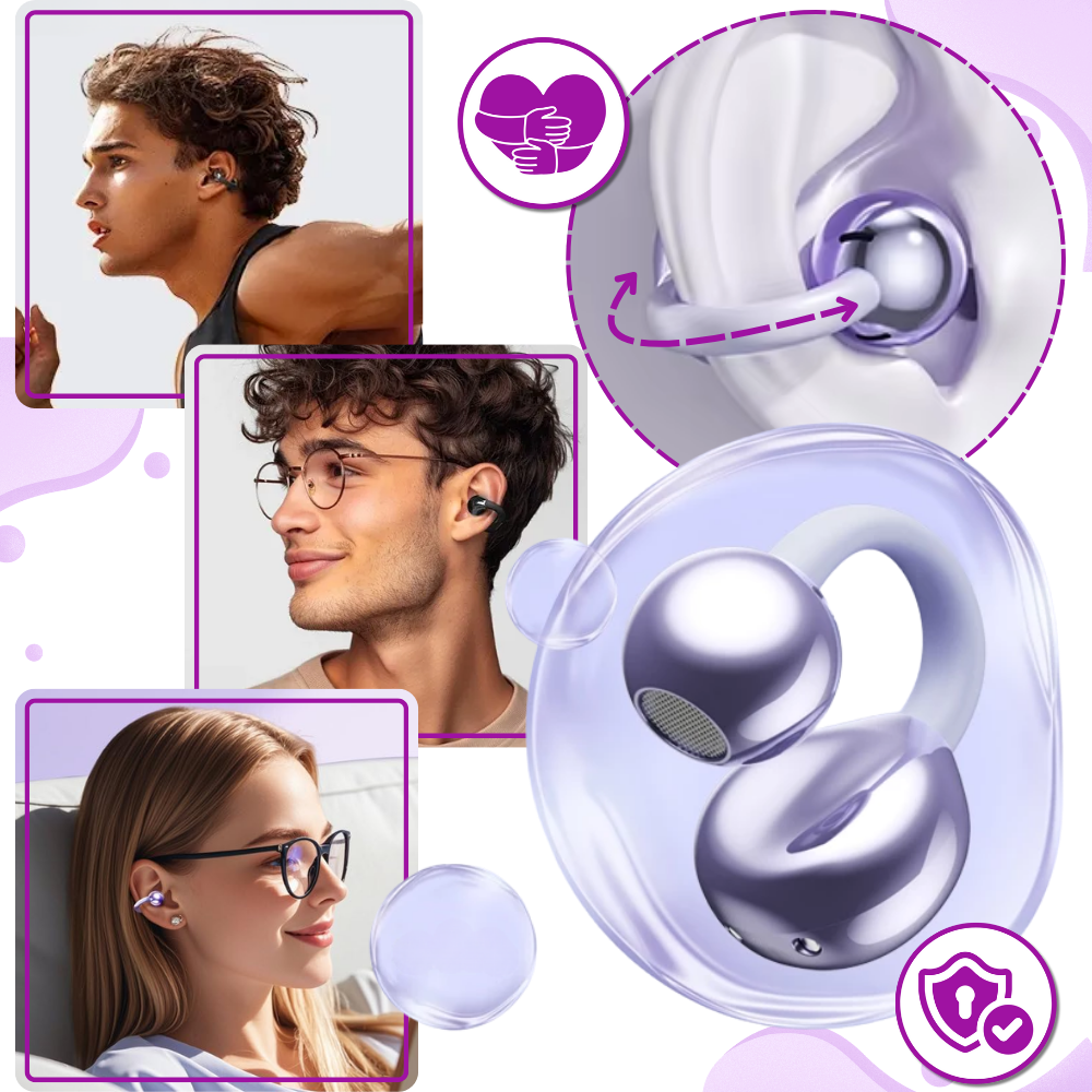 MEELANO Trådløse Åbne Øre Bluetooth Clip Høretelefoner Klar Lyd