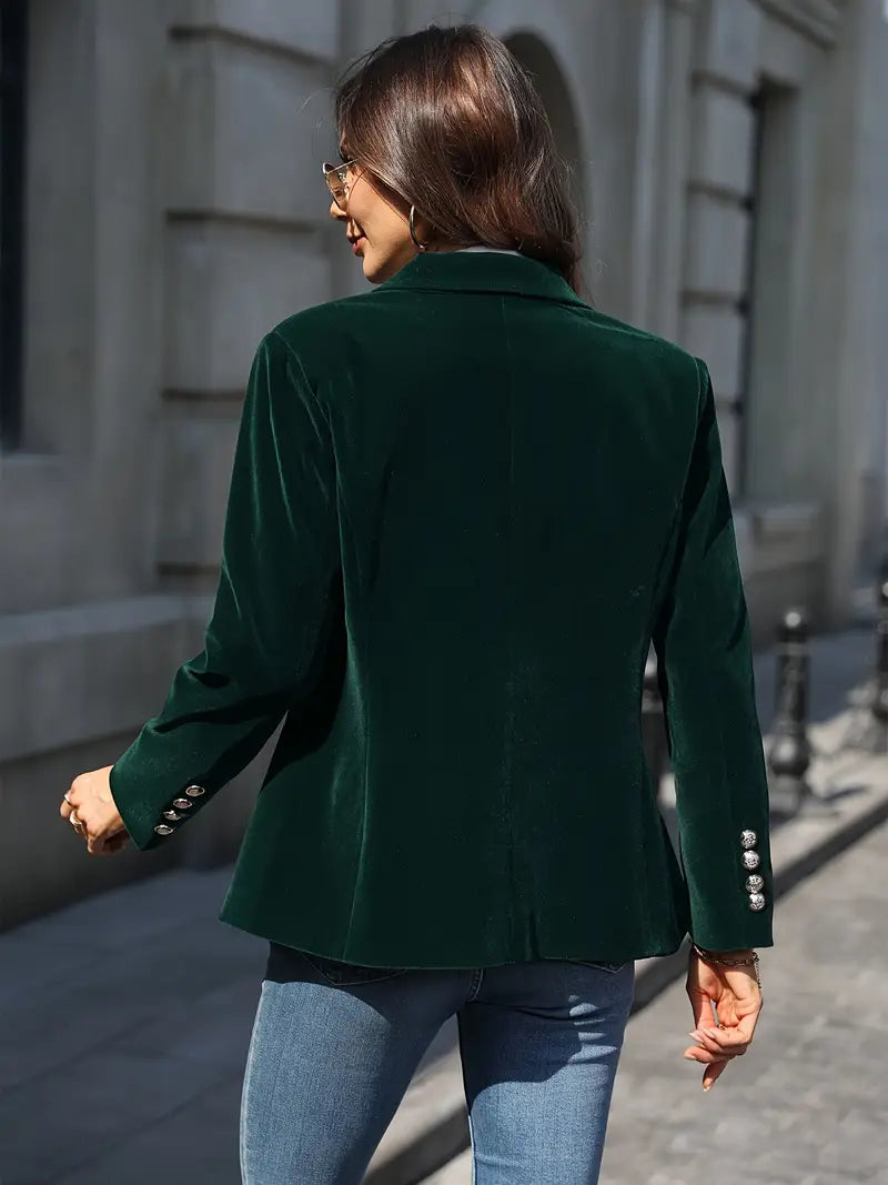 MEELANO Viola | Dame Figursyet Blazerjakke - Elegant Langærmet Blazer & Business Jakke