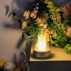 MEELANO Trådløs LED-Stearinlyslampe – Moderne Bordlampe med Stearinlys-look & Gestusstyring, op til 8 Timer Varm Hvid, Flammeløs – LumiCandle
