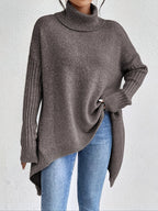 Dôre | Dame Løstsiddende Sweater - Oversized Varm Striktrøje