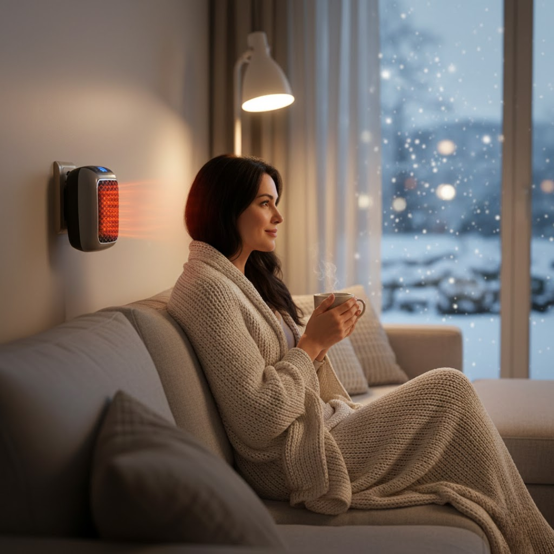MEELANO EcoHeat | Energisparende varmeblæser med moderne design