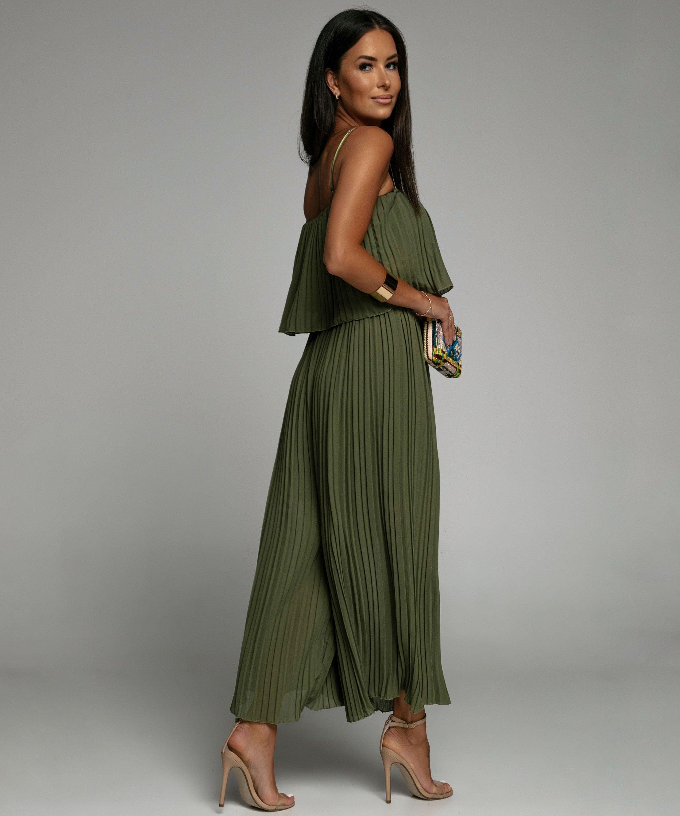 MEELANO Ærmeløs Plissé Jumpsuit Til Kvinder Elegant Og Komfort - Overall