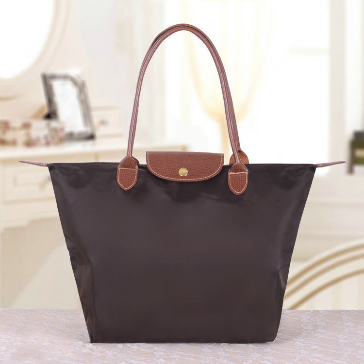 MEELANO Oxford Skuldertaske – Rummelig og Elegant Luxe Taske til Hverdagen Kaffe