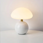 MEELANO Fransk cremefarvet champignonlampe