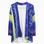 MEELANO Parsha | Dame Langærmet Strikcardigan med Knapper - Elegant & Blød Strikjakke Blå