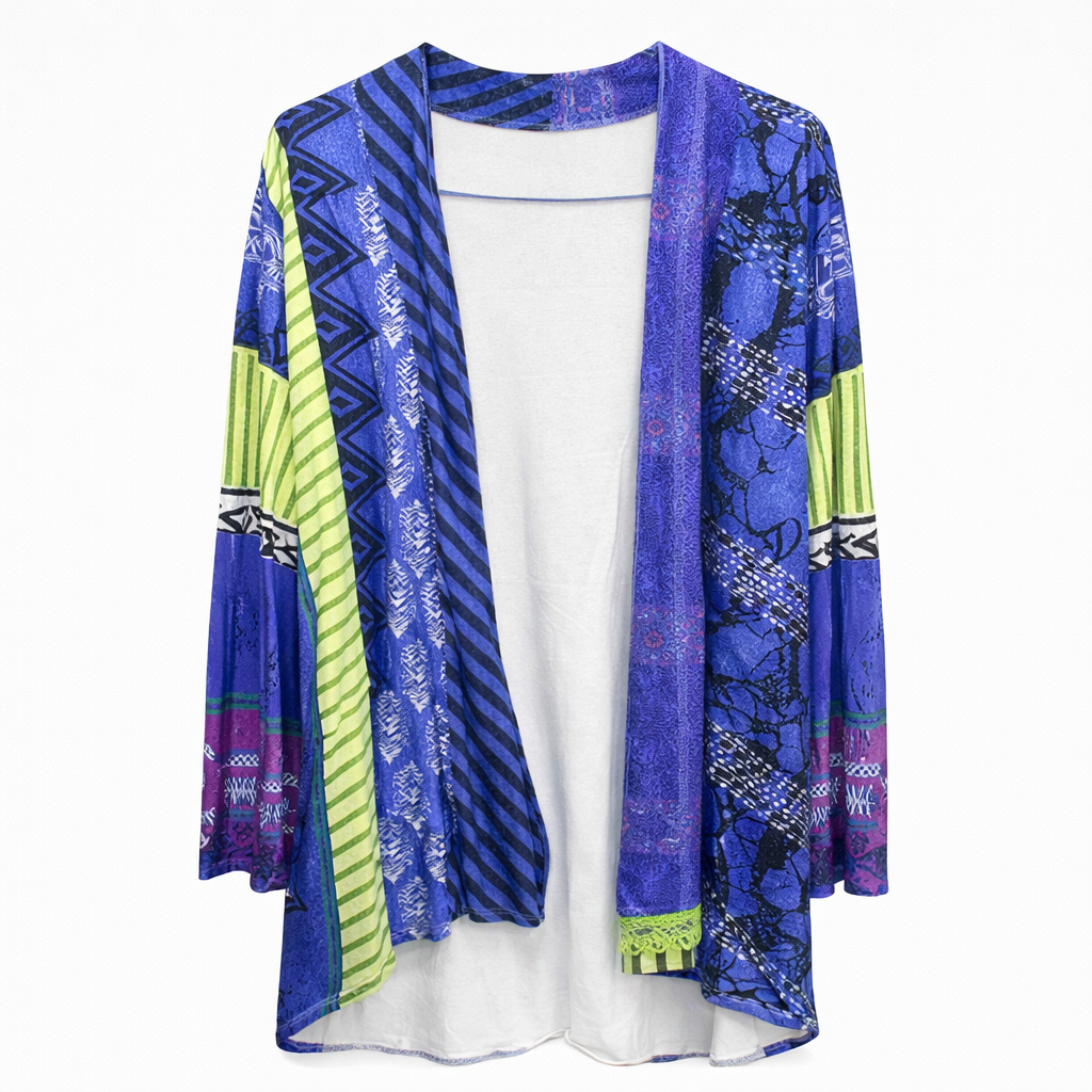 MEELANO Parsha | Dame Langærmet Strikcardigan med Knapper - Elegant & Blød Strikjakke Blå