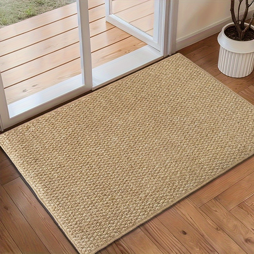 MEELANO Absorberende Dørmåtte til Inde & Ude – Skridsikker Måtte i Jute-look, Maskinvaskbar, 3 Størrelser 80x120 cm