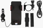 MEELANO 4-i-1 Cykelgadget – Mobilholder til Cykel med Powerbank, LED Cykellygte og Horn, 4000 mAh, 4 Farver