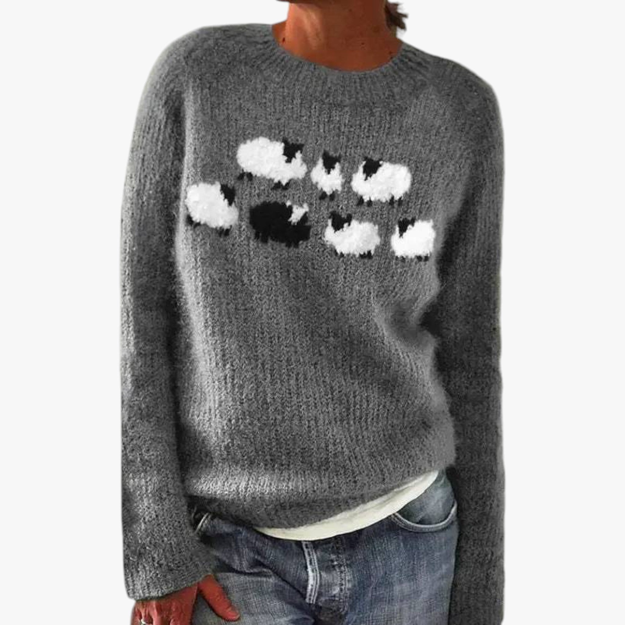 Solis | Dame Retro Stilfuld og Komfortabel Chik Sweater