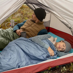 MEELANO Kompakt Sovepose Grøn – Let & Varm Campingsovepose med Lille Pakmål, Vaskbar