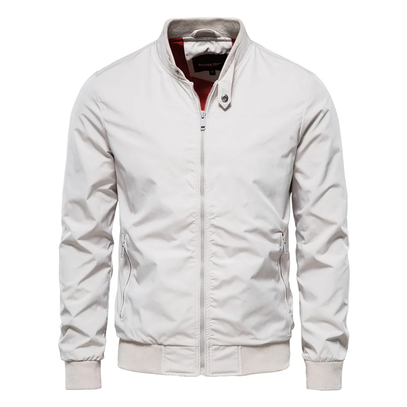 MEELANO Stilfuld Herre Bomberjakke til Sommerens Trendy Looks Hvid