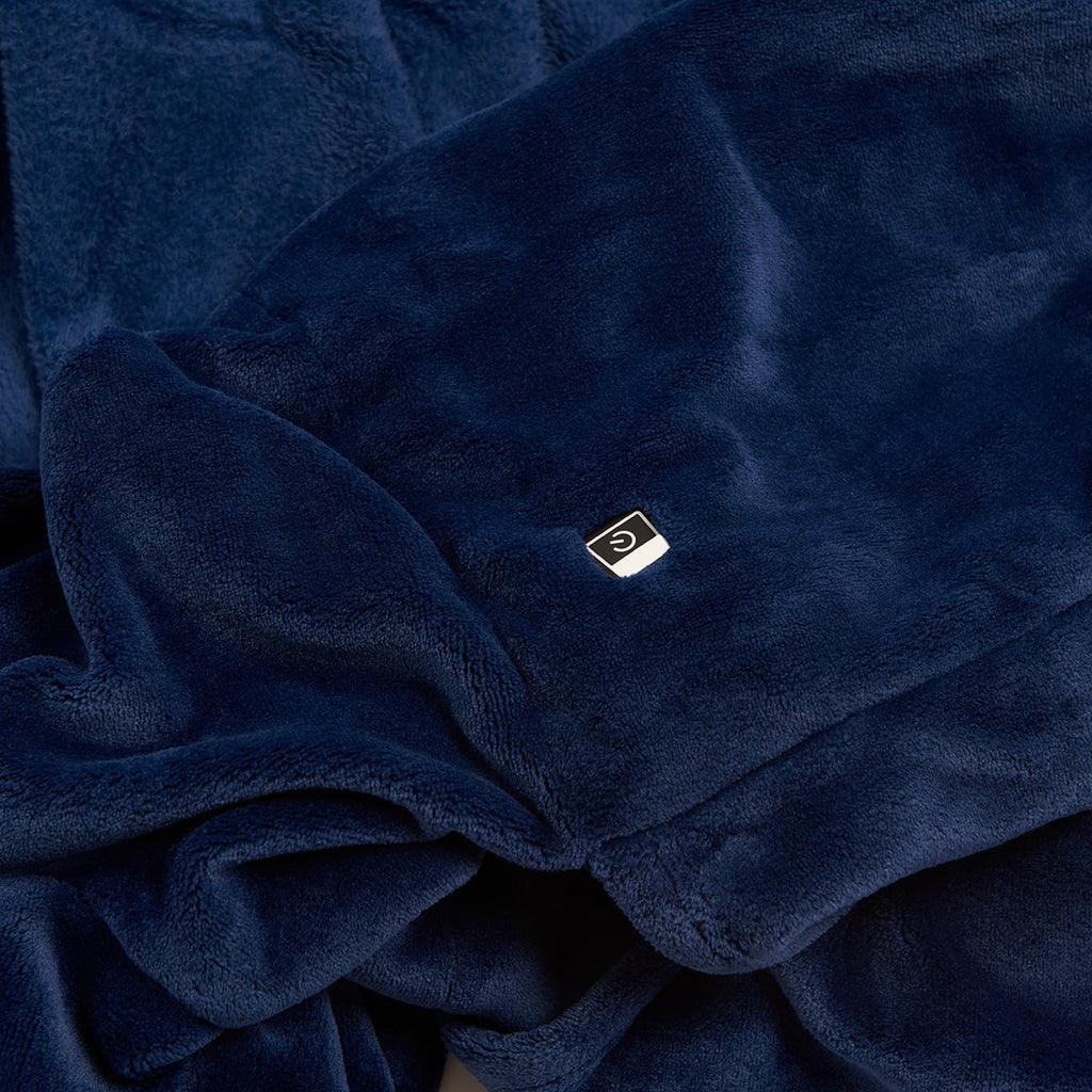 MEELANO Varmetæppe med Ærmer – Elektrisk Fleece Tæppe med Varmepanel på Brystet, 3 Varmetrin & Automatisk Slukning