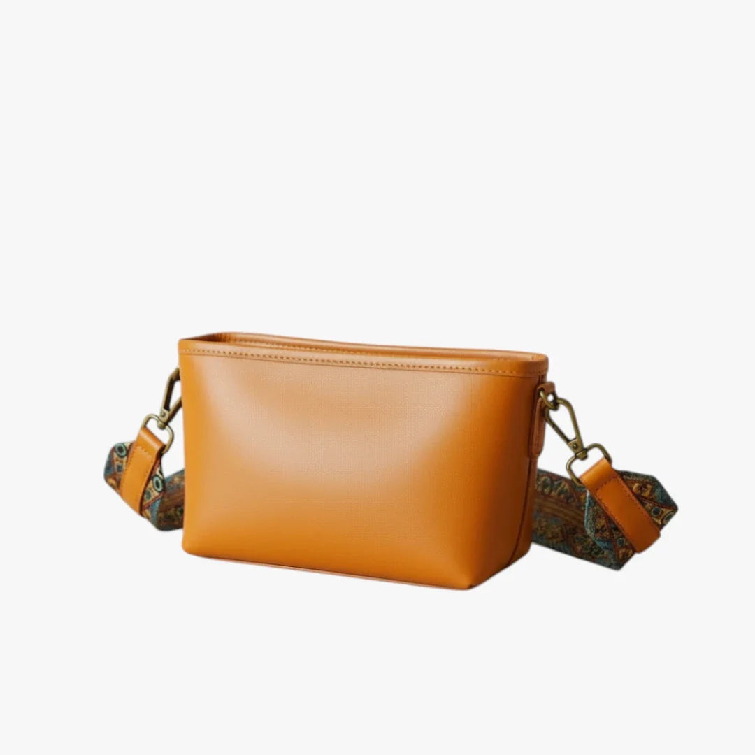 Roque | Vintage Lille Crossbody Taske - Dame Crossover Skuldertaske med Rem & Rum