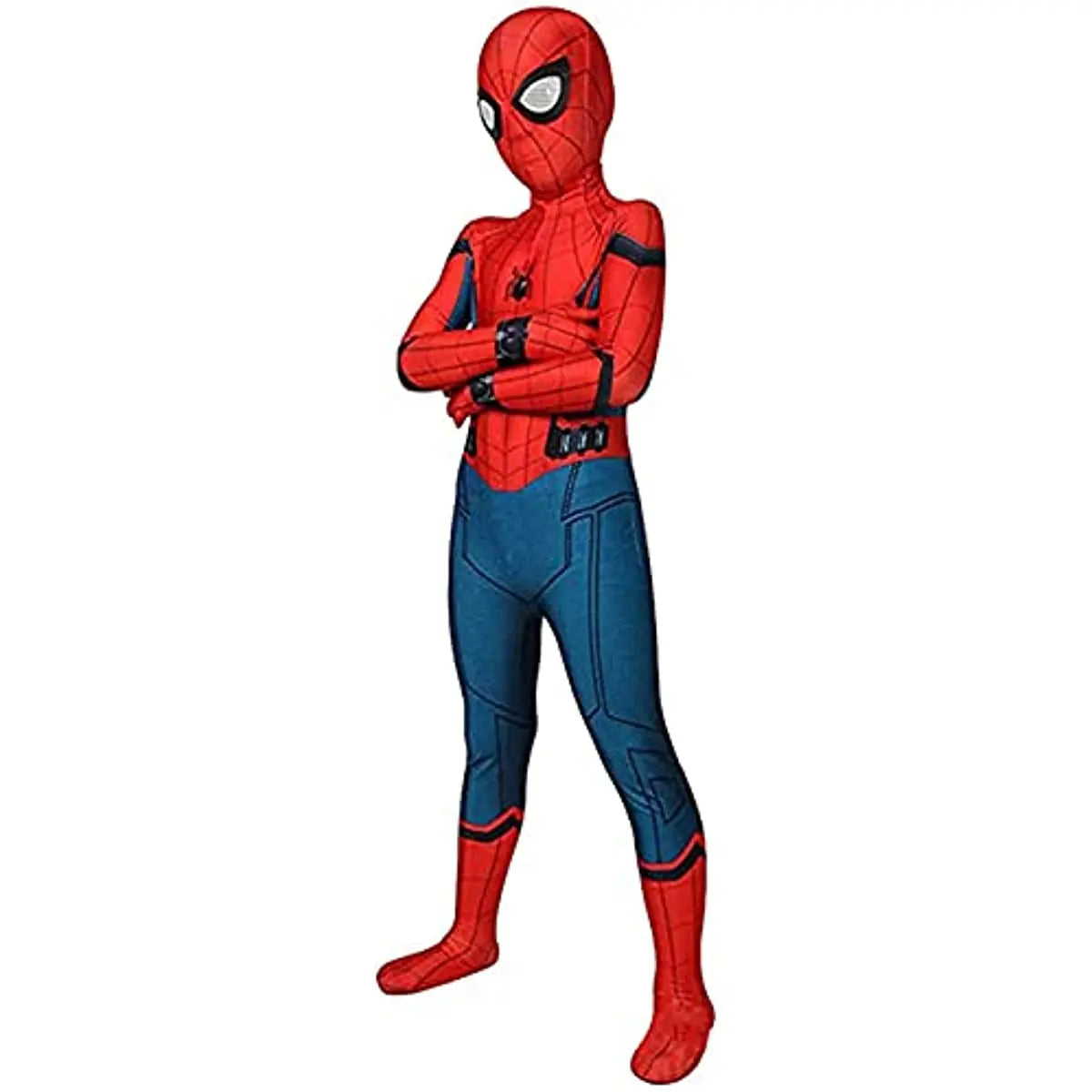 MEELANO Edderkoppehelt Børnekostume – Superheltekostume til Børn med Maske, til Fastelavn & Halloween, 100–150 cm