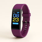 MEELANO Smartwatch Med Sundhedsovervågning Til Seniorer Batterilevetid Lilla
