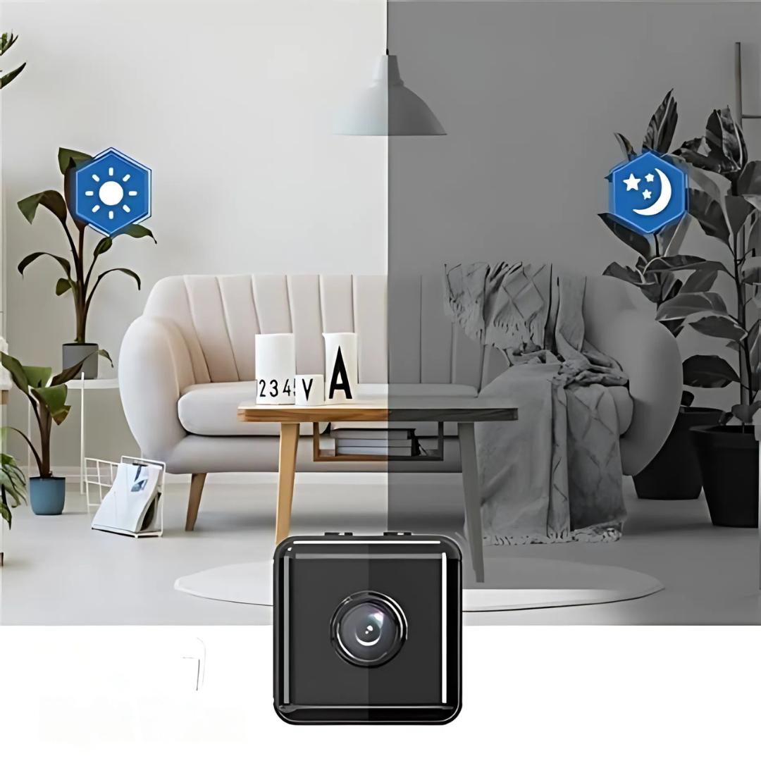 MEELANO Mini Trådløst kamera 1080P Hjemmesikkerhed Overvågning
