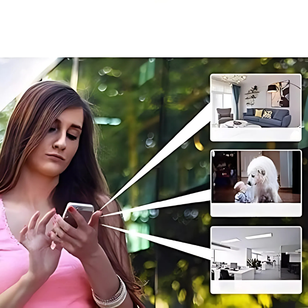 MEELANO Mini Trådløst kamera 1080P Hjemmesikkerhed Overvågning