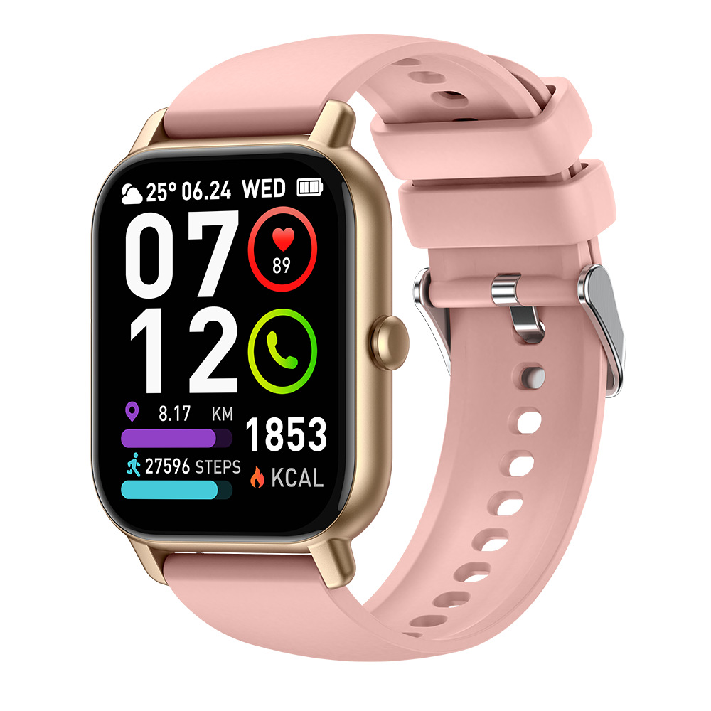 MEELANO Smartwatch Ikke Invasiv Sundhedsovervågning Hjertefrekvens Pink