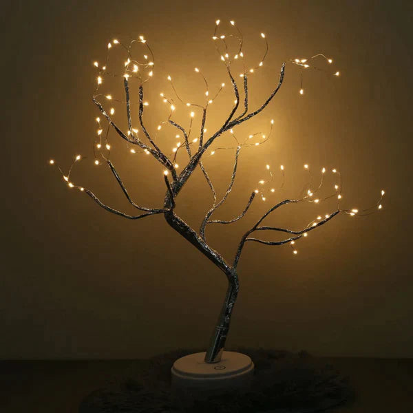 MEELANO Twinlingthree – 108 LED Lys Trælampe