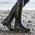 Amore | Knæhøje Damestøvler Spænde Profilsål - Chunky Boots  Eksempel