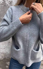 MEELANO Stilfuld Dame Cardigan - Varm og Blød Til Kølige Dage