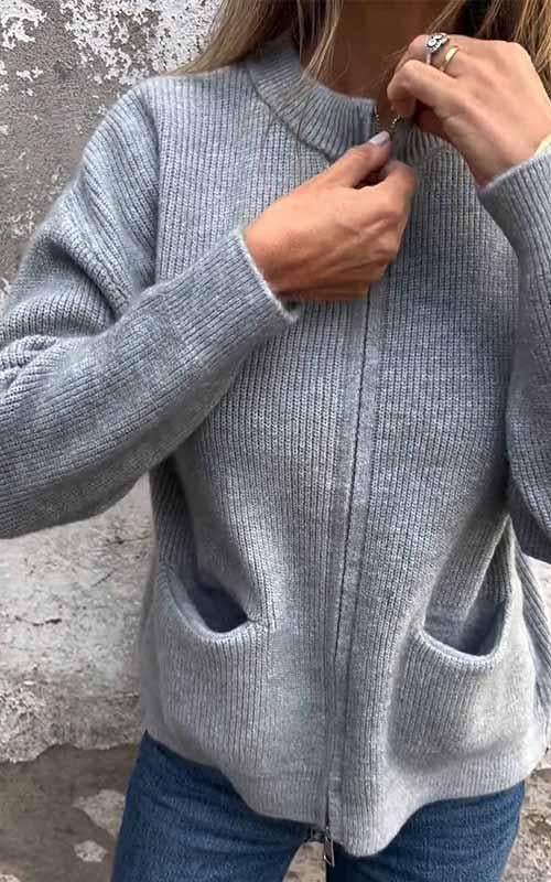 MEELANO Stilfuld Dame Cardigan - Varm og Blød Til Kølige Dage