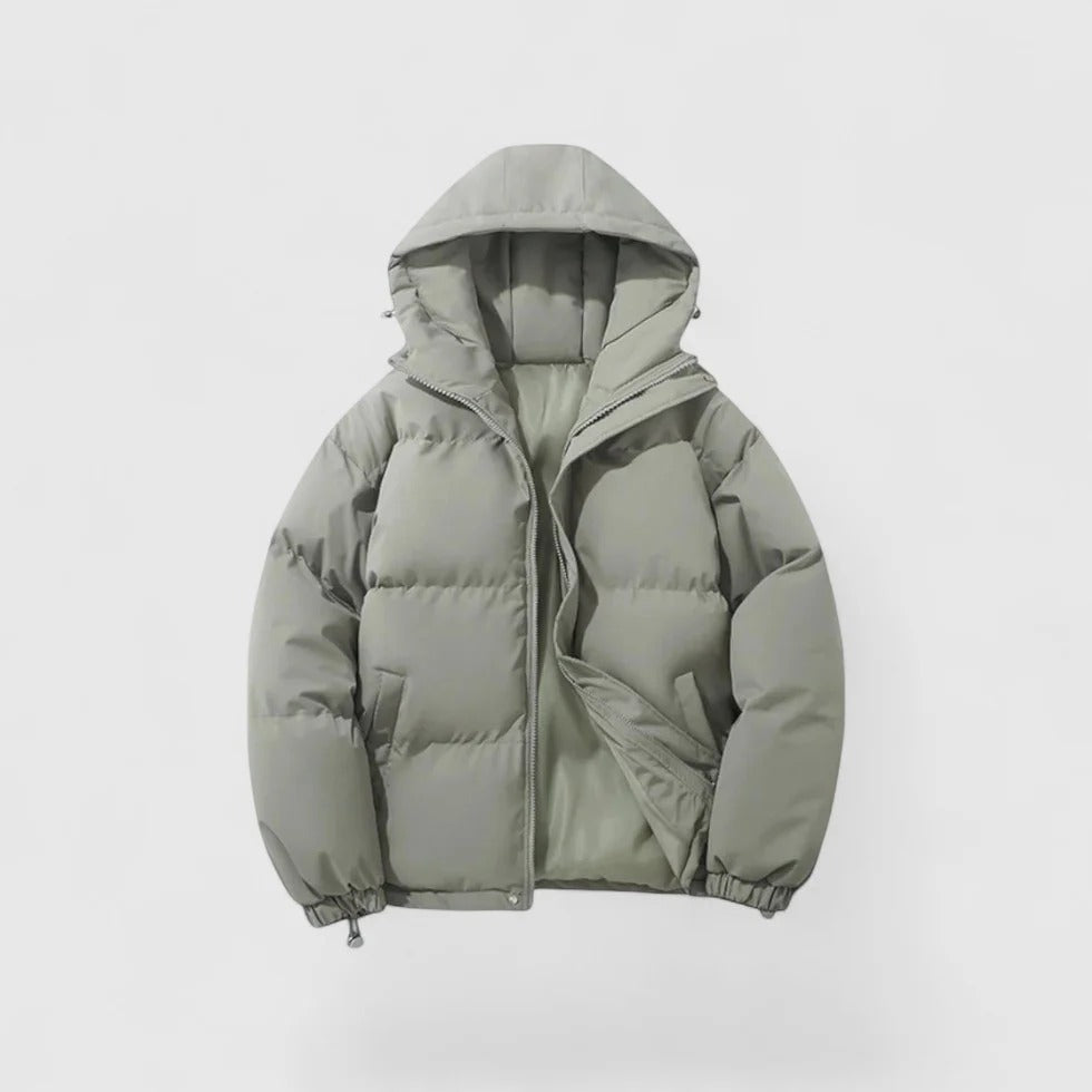 MEELANO Hermosa | Ny Herre Vinter Puffer Jakke Lysegrå
