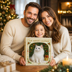 MEELANO Julekalender til Katteelskere 2026 – Adventskalender med 24 Kattefigurer i Julemotiver, Gave til Kattefans