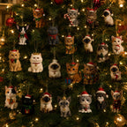 MEELANO Julekalender til Katteelskere 2026 – Adventskalender med 24 Kattefigurer i Julemotiver, Gave til Kattefans