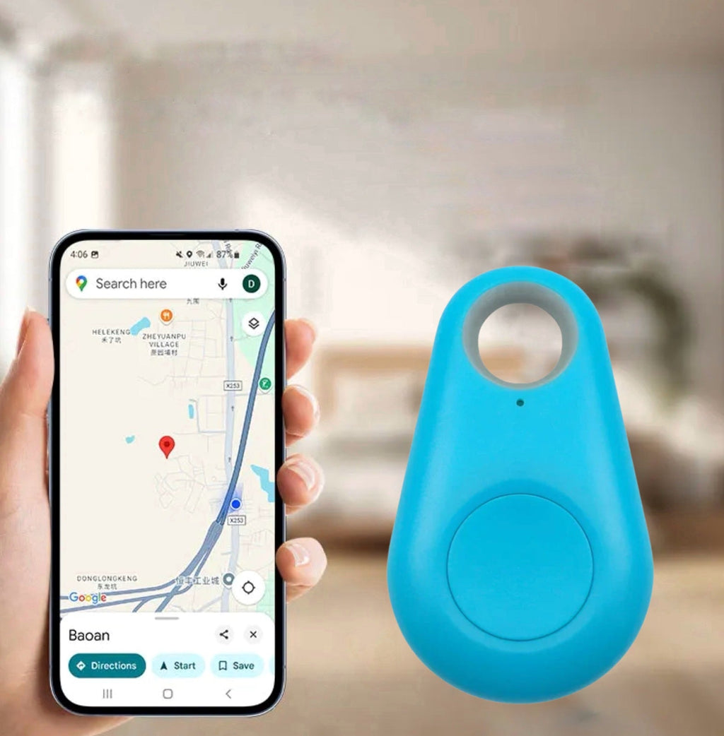 MEELANO KidLocate | Mini GPS-tracker til børn med realtidslokalisering & SOS-funktion Blå