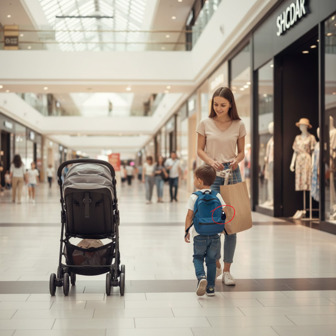 MEELANO KidLocate | Mini GPS-tracker til børn med realtidslokalisering & SOS-funktion