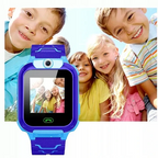 MEELANO Børne-Smartwatch med Sporing – Børneur med Lokalisering & Nødknap, Vandtæt Smartwatch til Børn, Blå eller Lyserød – SafeScout