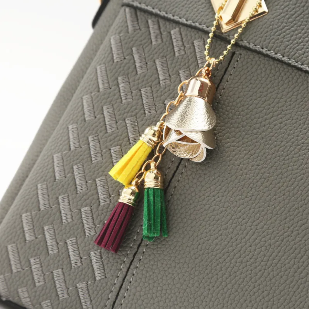 MEELANO Crossbody Taske – Charmerende Taske med Frynser og Broderi til Hverdagen