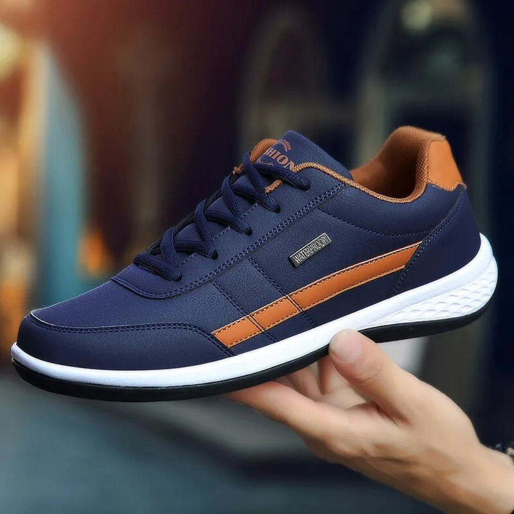 MEELANO Mands Læder Sneakers Med Komfort Og Støtte