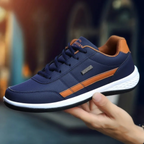 MEELANO Mands Læder Sneakers Med Komfort Og Støtte