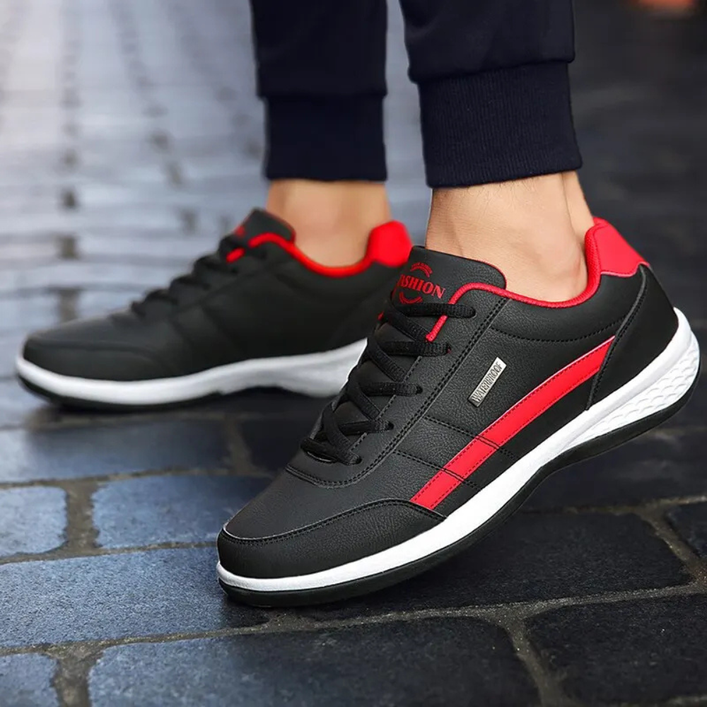MEELANO Mands Læder Sneakers Med Komfort Og Støtte