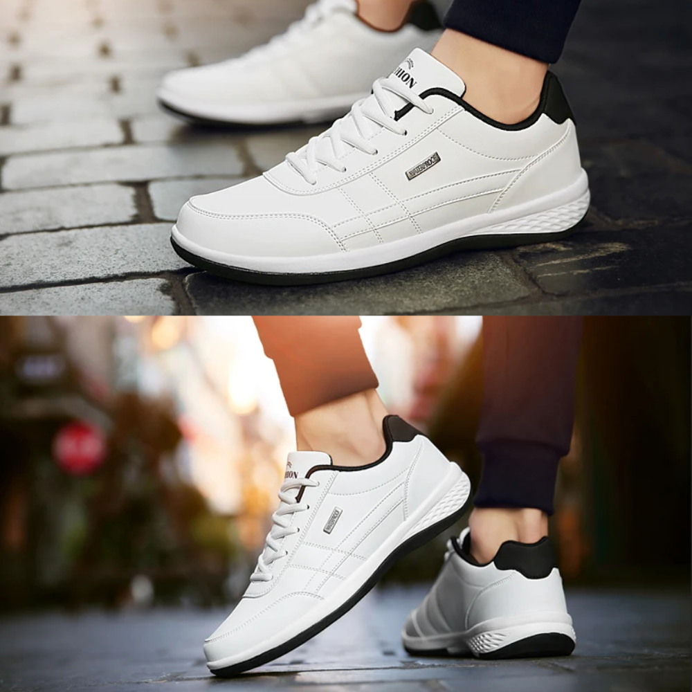 MEELANO Mands Læder Sneakers Med Komfort Og Støtte