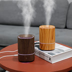 MEELANO Luksus Aromaterapi-Diffuser & Luftfugter – Aroma Diffuser med Trælook, Duftspreder til Æteriske Olier – ZenAir